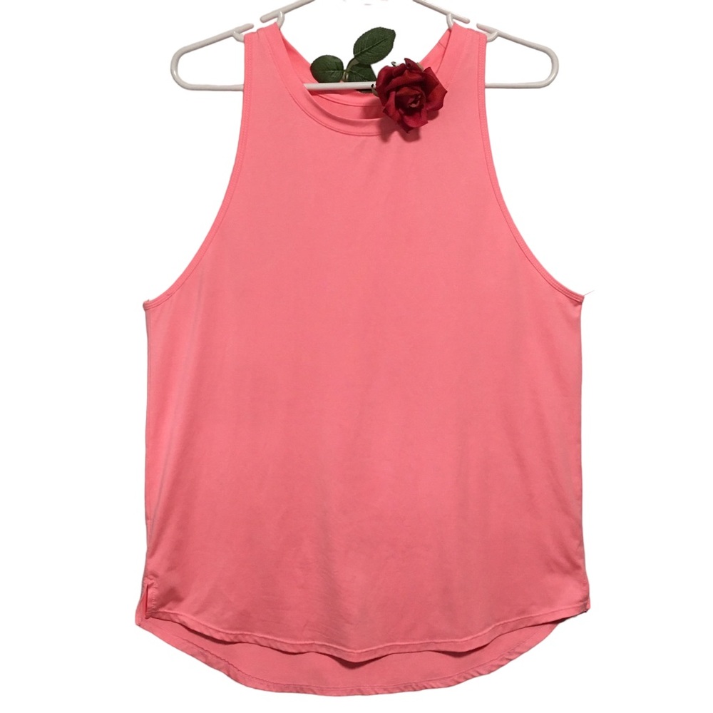 Peachy Pink Racerback workout tank top Icy Zone XL EUC like New